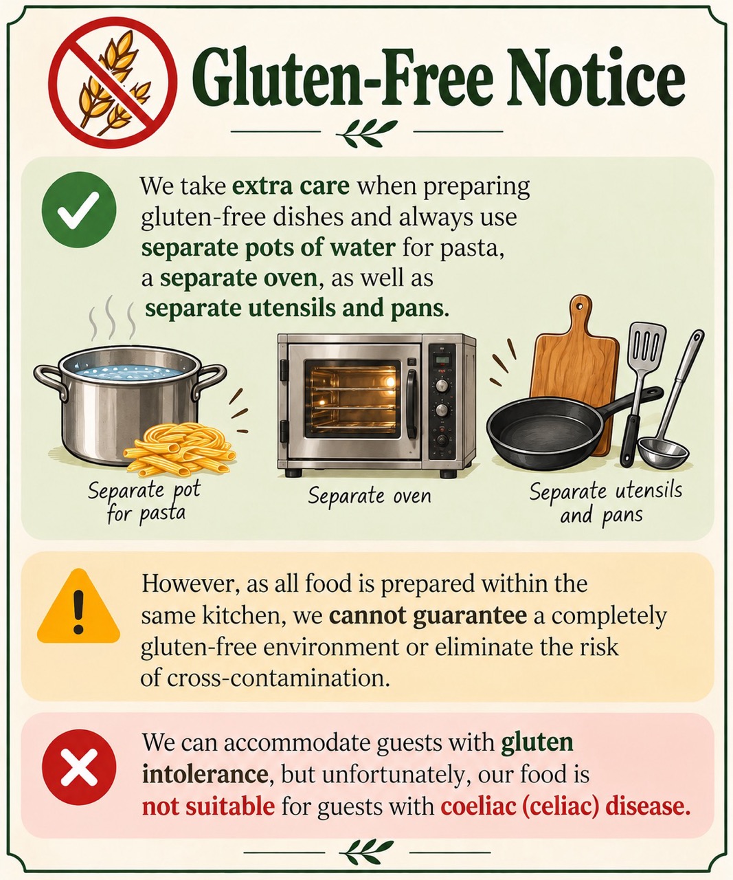 🌾🚫 Gluten-Free Notice