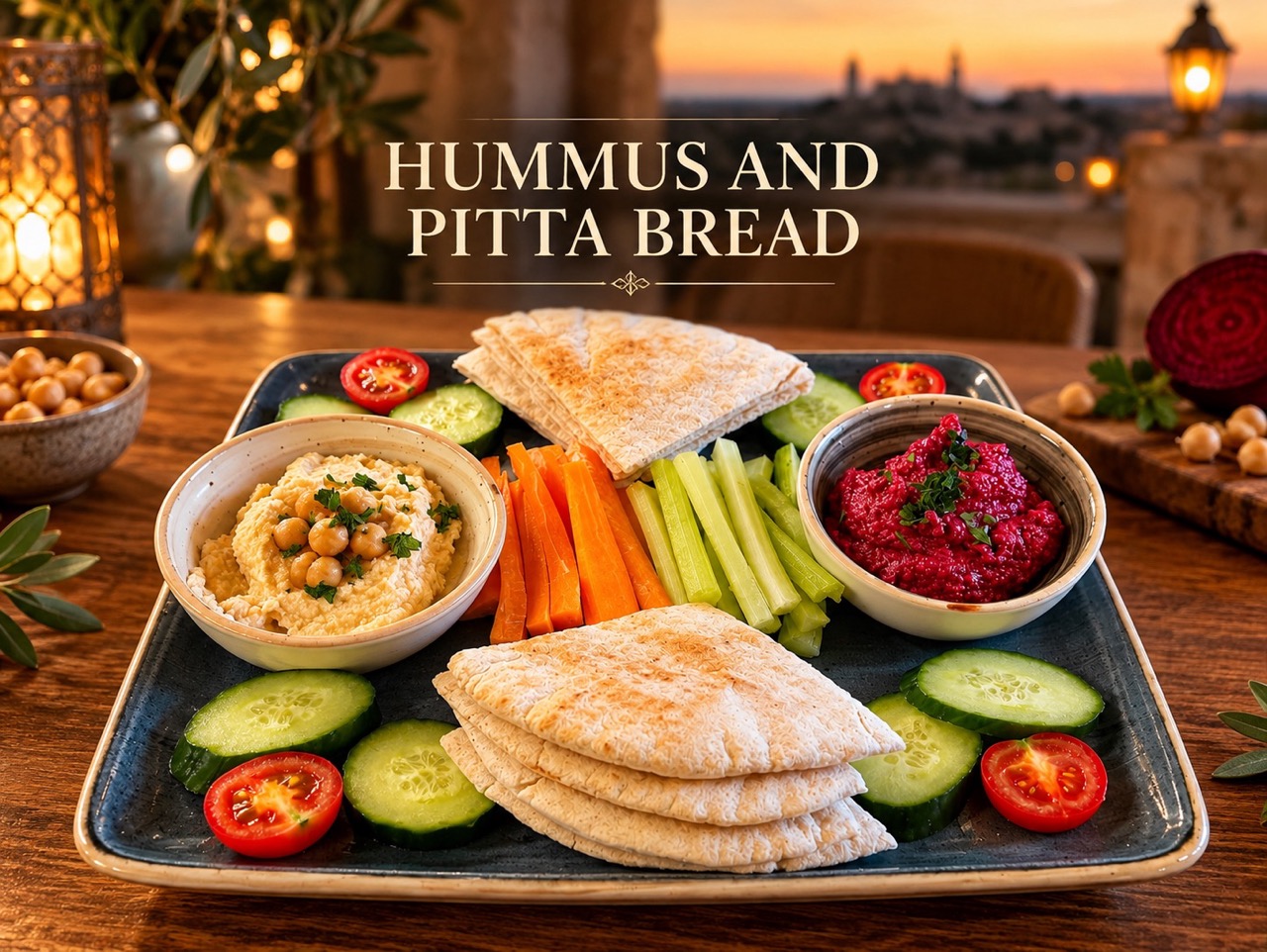 Hummus and Pitta Bread