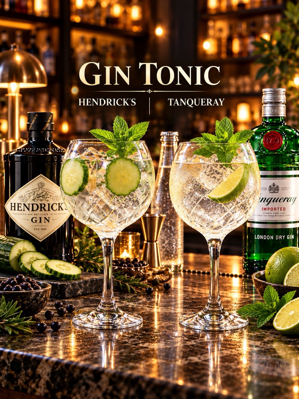 Gin Tonic — Hendrick's or Tanqueray