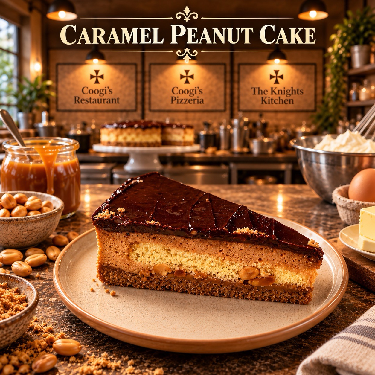 Caramel Peanut Cake